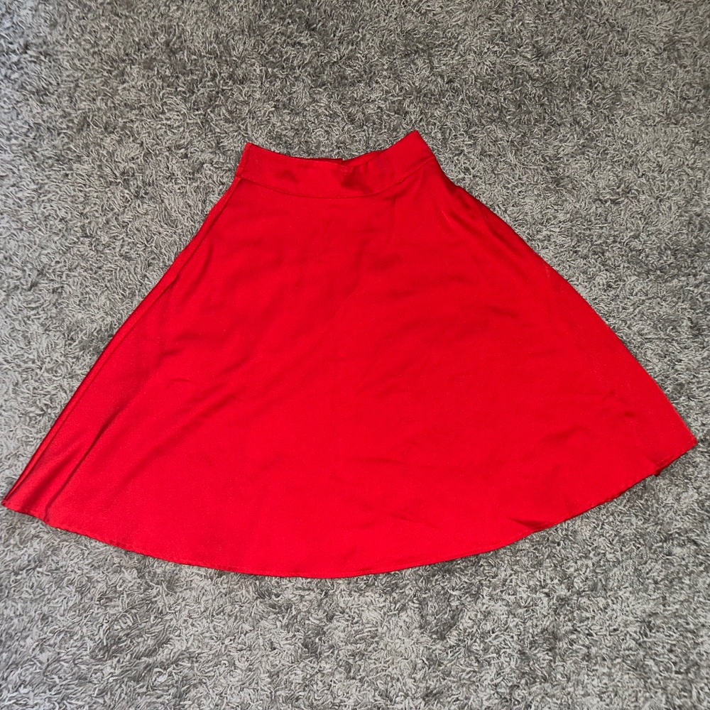 Unique Vintage Red Skirt